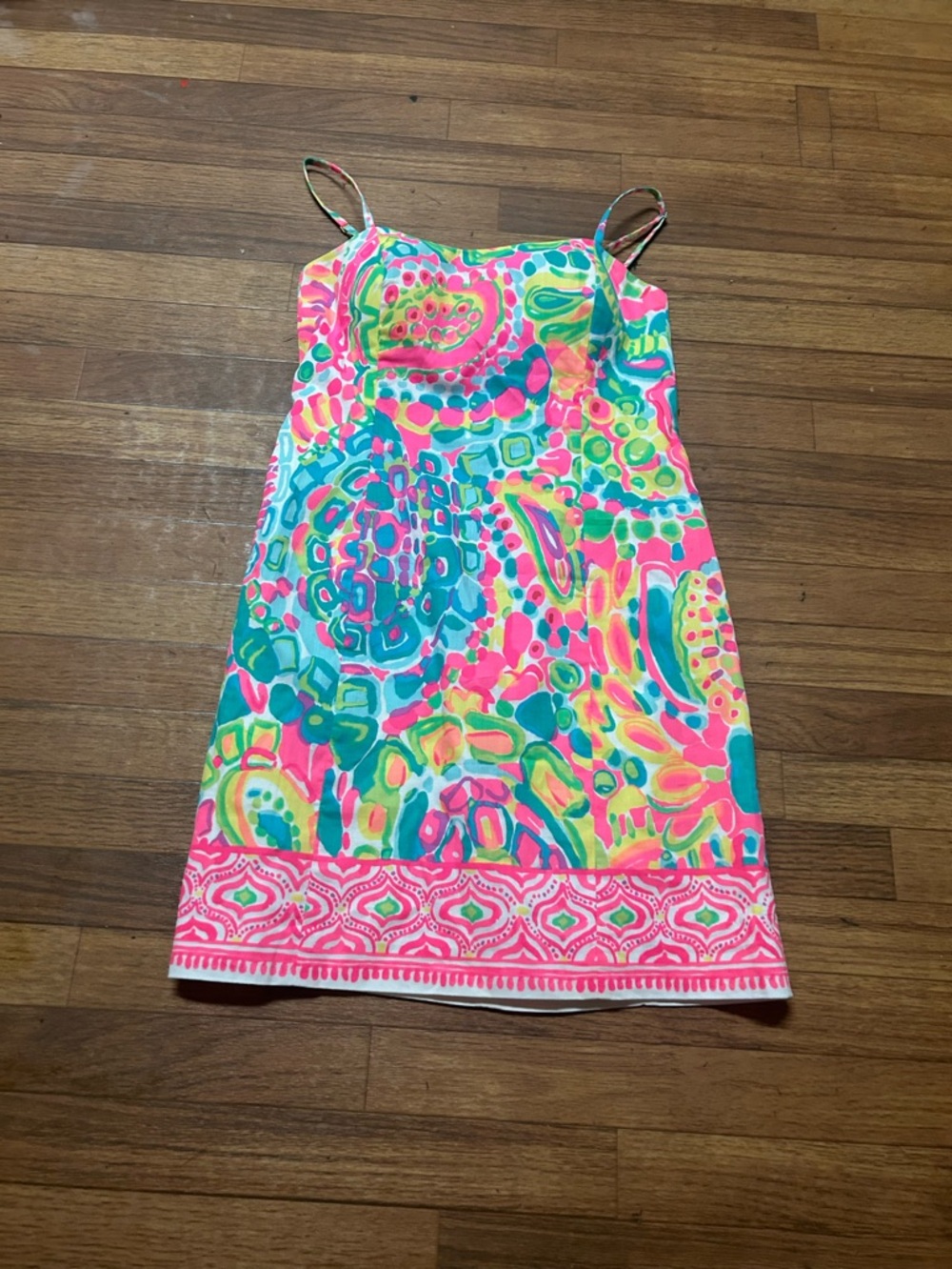Lilly Pulitzer Pink and Green Paisley Sundress - Picture 4 of 8